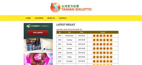 taiwan lotto live draw today